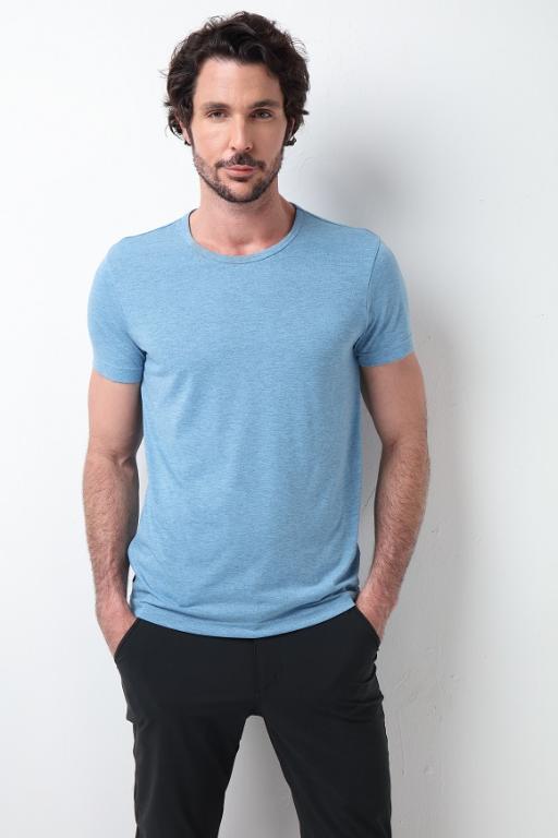 JORDON 男圓領吸濕快乾彈力短袖T