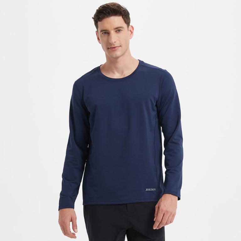 JORDON 長袖排汗圓領衫