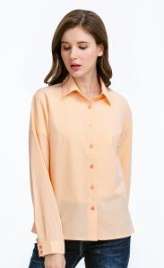 JORDON 女款抗UV 素色長袖襯衫-萊卡LYCRA彈性纖維-免燙抗皺