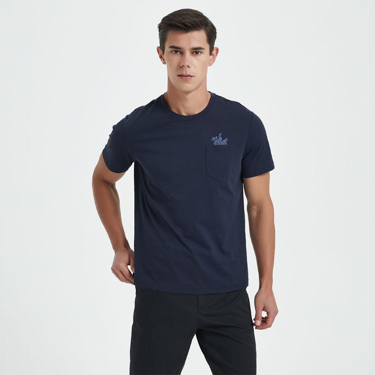 JORDON 棉質造型 圓領短T