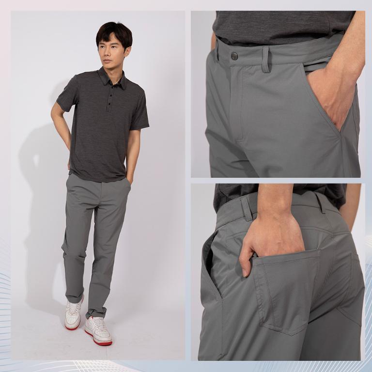 JORDON 男款修身防潑水長褲