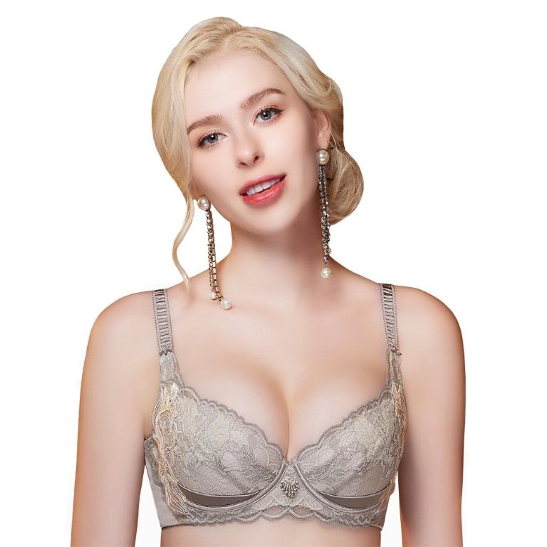 【思薇爾】蝴蝶花語系列C-F罩軟鋼圈背心型蕾絲集中包覆女內衣(麥香膚)