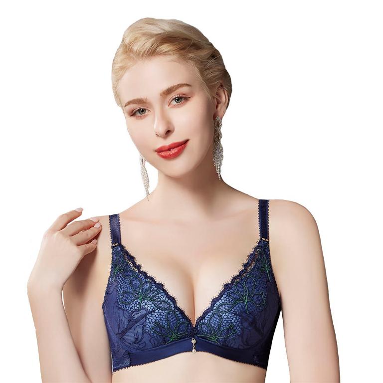 【思薇爾】星燦女爵系列B-E罩蕾絲集中包覆女內衣(普魯士藍)