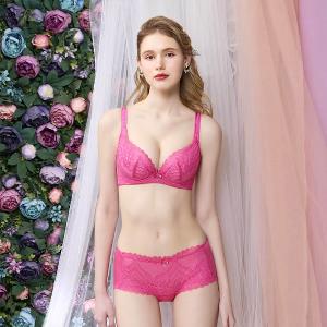 【思薇爾】撩波薔薇天使系列G-H罩涼感抗菌蕾絲集中包覆大罩女內衣(薔薇粉)
