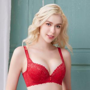 【思薇爾】撩波琉晶羽系列A-C罩蕾絲包覆女內衣(酡紅色)