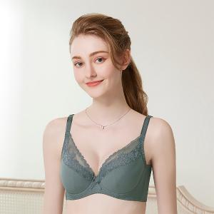 【思薇爾】輕醇BRA系列C-F罩軟鋼圈涼感蕾絲包覆女內衣(鑄鐵灰)