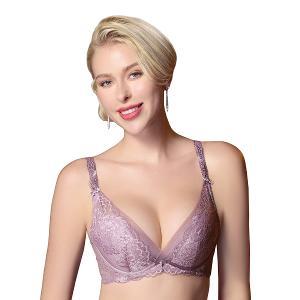 【思薇爾】花都夢蝶系列B-E罩軟鋼圈涼感蕾絲刺繡集中包覆女內衣(粉芯藕)