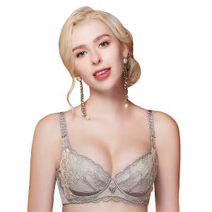 【思薇爾】蝴蝶花語系列C-F罩軟鋼圈背心型蕾絲集中包覆女內衣(麥香膚)