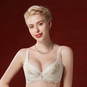 【思薇爾】金戀花羽系列B-E罩軟鋼圈蕾絲集中包覆女內衣(玄米色)