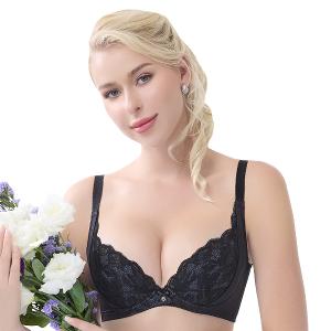 【思薇爾】挺玩美系列B-D罩調整型蕾絲集中包覆塑身女內衣(黑色)