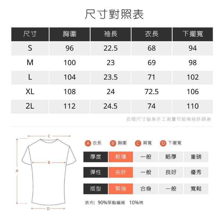 JORDON 快乾涼感 圓領排汗短T