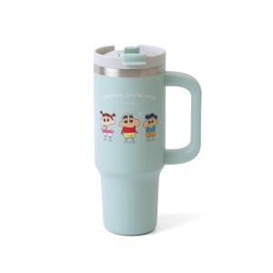 蠟筆小新雙飲手把保溫杯-童年款