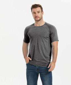 JORDON 男圓領 銀纖抗菌短T