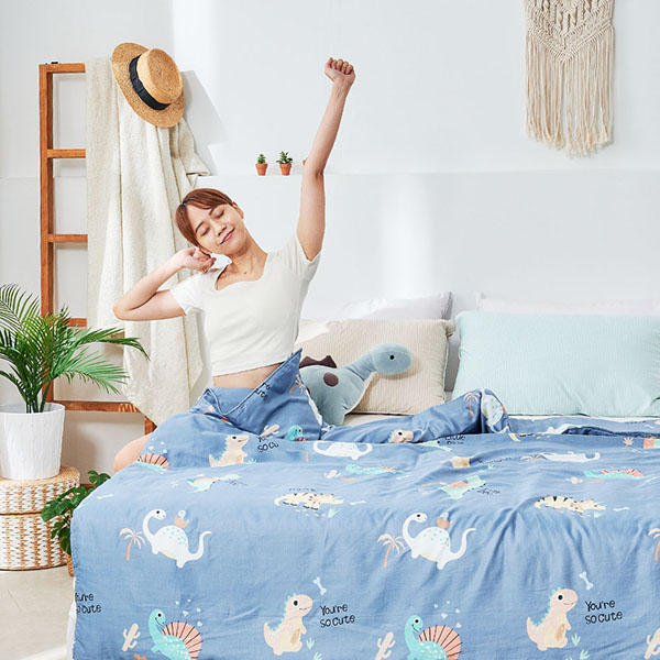 【DUYAN 竹漾】Cool-Fi 奧地利天絲涼被/海島恐龍 台灣製