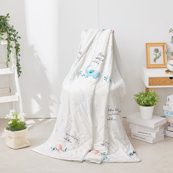 【DUYAN 竹漾】Cool-Fi Huggy 冰絲涼感被/小象花坊 台灣製