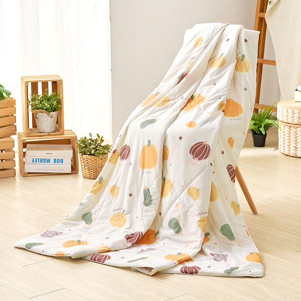 【DUYAN 竹漾】Cool-Fi Huggy 冰絲涼感被/南瓜派對 台灣製