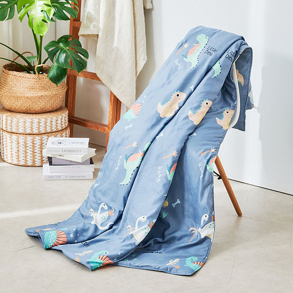 【DUYAN 竹漾】Cool-Fi 奧地利天絲涼被/海島恐龍 台灣製