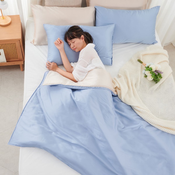 【DUYAN 竹漾】Cool-Fi 60支萊賽爾天絲涼被-蔚藍空鏡 台灣製