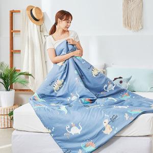 【DUYAN 竹漾】Cool-Fi 奧地利天絲涼被/海島恐龍 台灣製