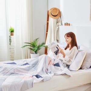 【DUYAN 竹漾】Cool-Fi Huggy 冰絲涼感被/日落稜光 台灣製