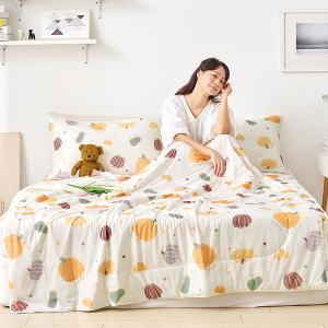 【DUYAN 竹漾】Cool-Fi Huggy 冰絲涼感被/南瓜派對 台灣製