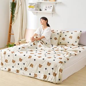 【DUYAN 竹漾】Cool-Fi Huggy 冰絲涼感被/小熊哈妮 台灣製