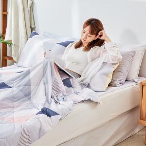 【DUYAN 竹漾】Cool-Fi Huggy 冰絲涼感被/日落稜光 台灣製