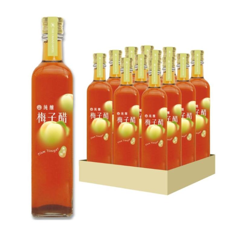 【圓山大飯店】圓山純釀梅子醋 500ml x12瓶