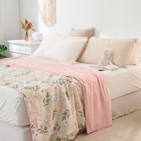 【DUYAN 竹漾】 舒柔棉 涼被/ 唯莓戀語