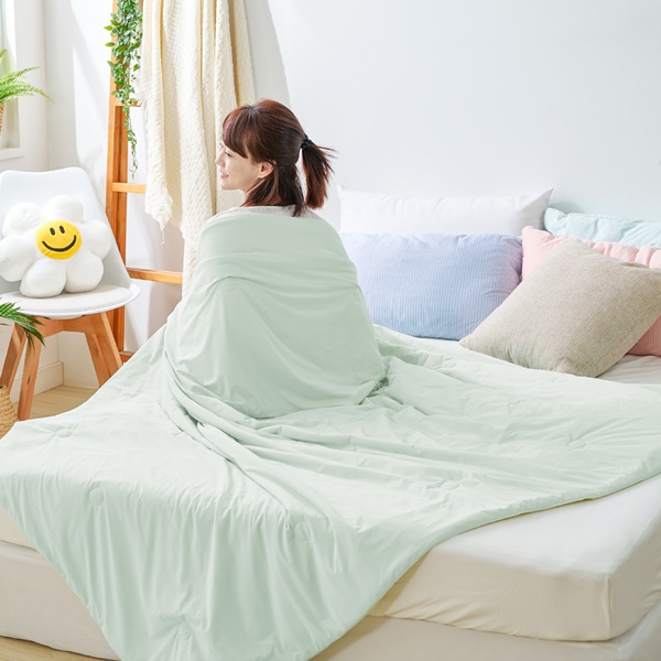 【DUYAN 竹漾】Cool-Fi 極涼 膠原蛋白抗菌涼被/澤綠沁檸