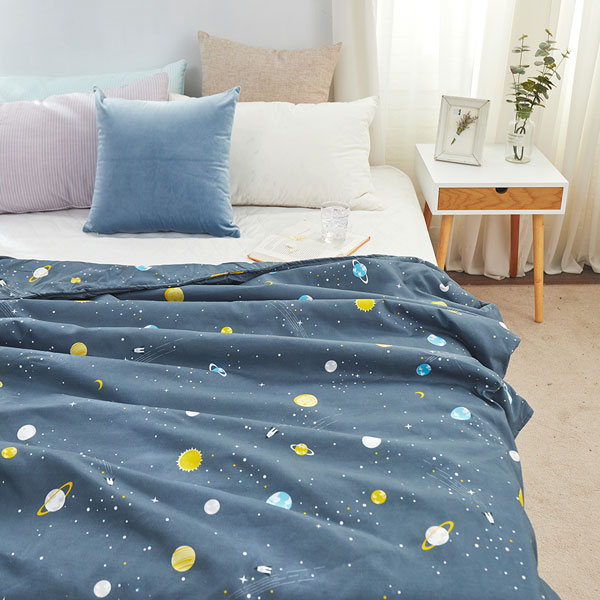 【DUYAN 竹漾】 舒柔棉 涼被/ 小小星球