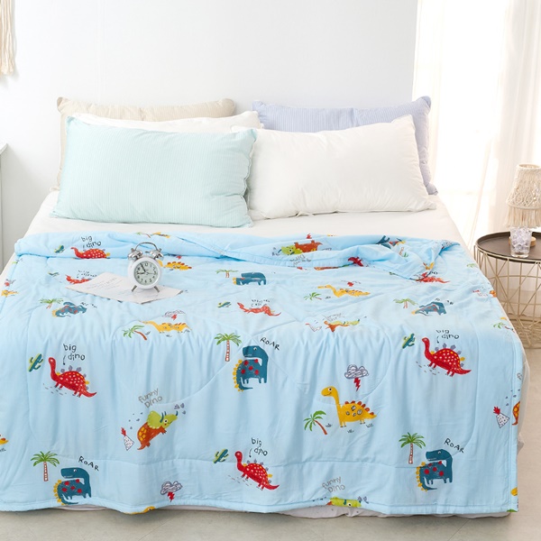 【DUYAN 竹漾】Cool-Fi 空氣涼感被/恐龍派對 台灣製