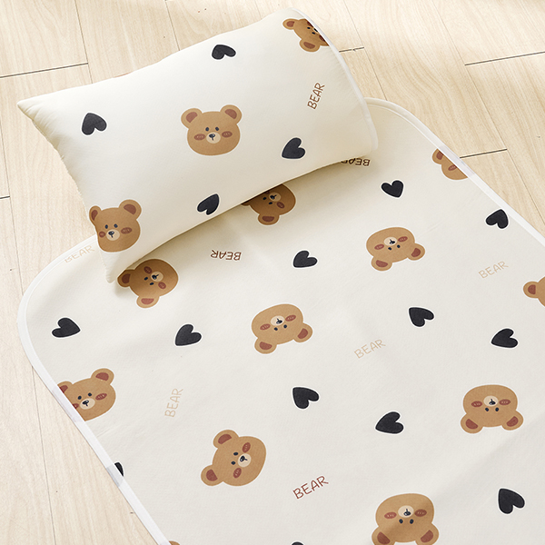 【DUYAN 竹漾】Cool-Fi 透氣涼感6D兒童午睡墊/小熊哈妮