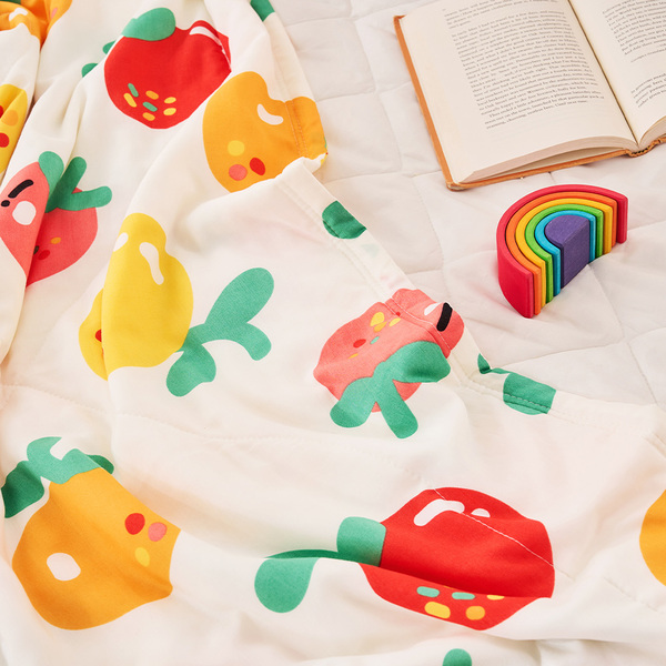 【DUYAN 竹漾】Cool-Fi 空氣涼感被/金黃果子 台灣製