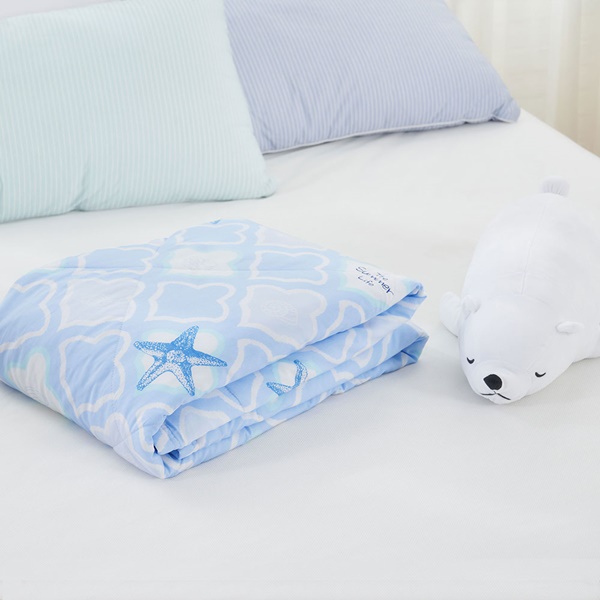 【DUYAN 竹漾】Cool-Fi 空氣涼感被/藍海星殼 台灣製