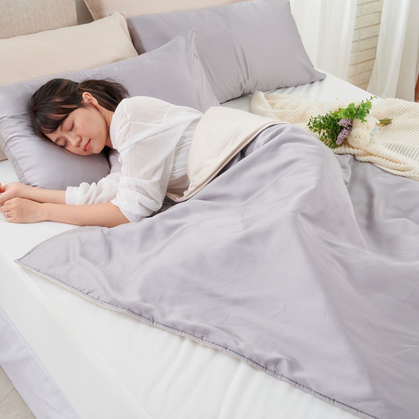 【DUYAN 竹漾】Cool-Fi 60支萊賽爾天絲涼被-芝麻乳酪 台灣製