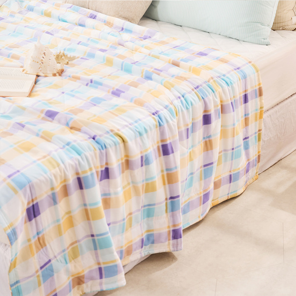 【DUYAN 竹漾】Cool-Fi 空氣涼感被/清格晨間 台灣製