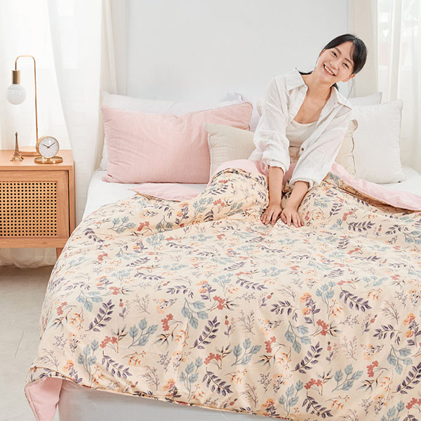 【DUYAN 竹漾】 舒柔棉 涼被/ 秘葉花季