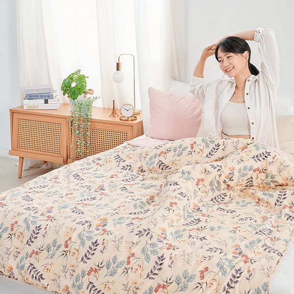【DUYAN 竹漾】 舒柔棉 涼被/ 秘葉花季