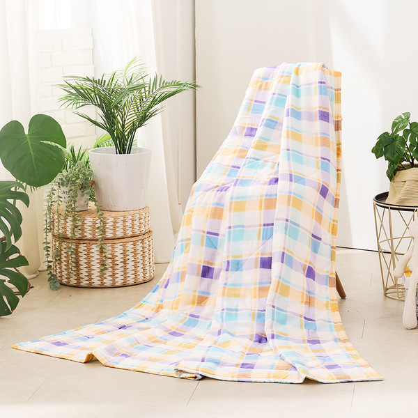 【DUYAN 竹漾】Cool-Fi 空氣涼感被/清格晨間 台灣製