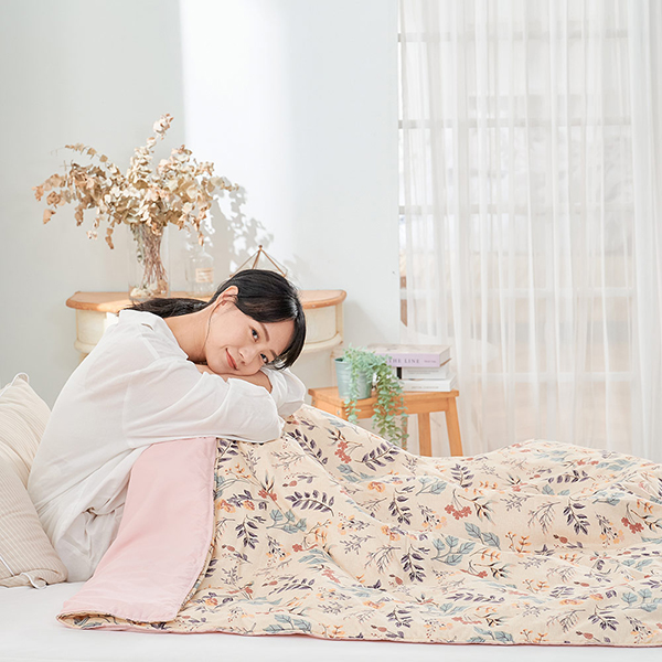 【DUYAN 竹漾】 舒柔棉 涼被/ 秘葉花季