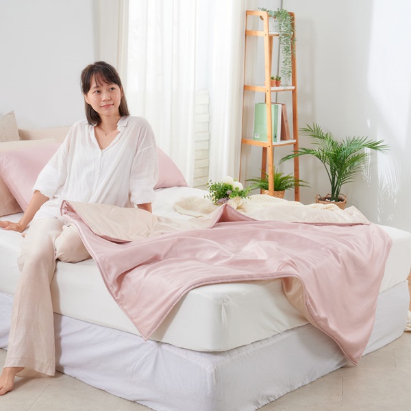 【DUYAN 竹漾】Cool-Fi 60支萊賽爾天絲涼被-甜果奶霜 台灣製