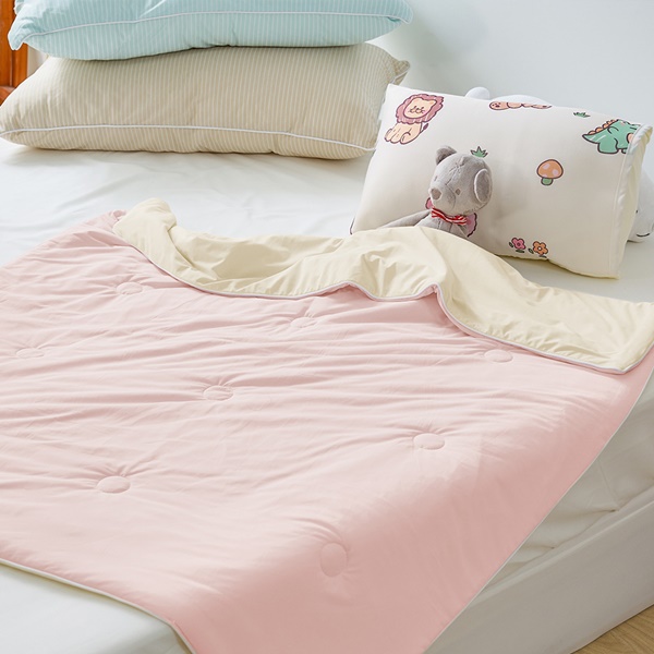 【DUYAN 竹漾】Cool-Fi 極涼 膠原蛋白抗菌兒童涼被/粉荔沁檸