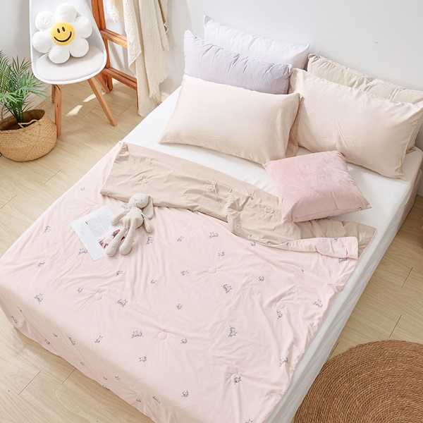 【DUYAN 竹漾】Cool-Fi 極涼 膠原蛋白抗菌涼被/杏桃茸兔