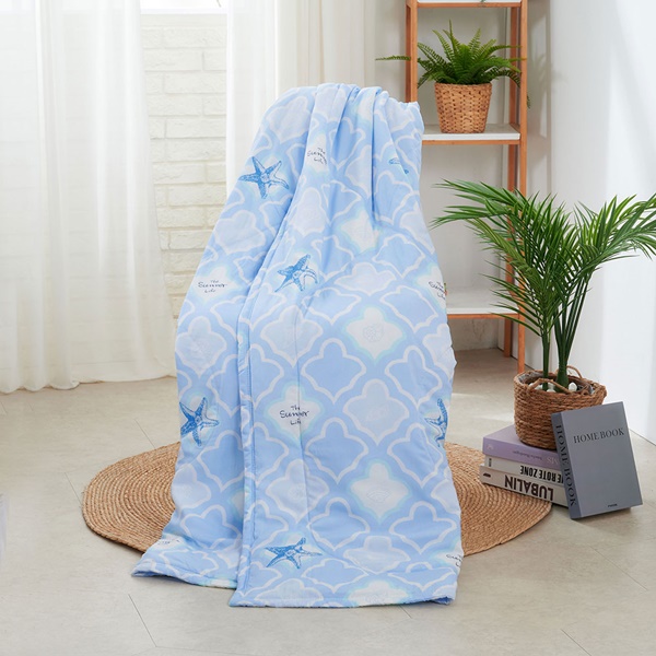 【DUYAN 竹漾】Cool-Fi 空氣涼感被/藍海星殼 台灣製