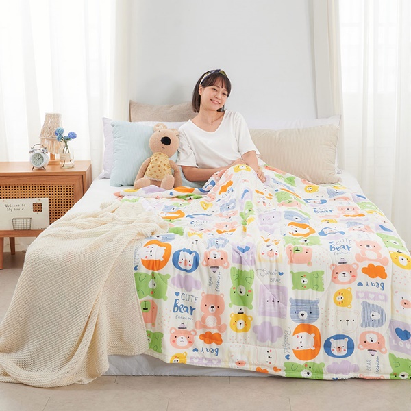 【DUYAN 竹漾】Cool-Fi 空氣涼感被/情話小熊 台灣製