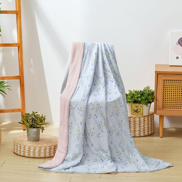 【DUYAN 竹漾】Cool-Fi 極涼 膠原蛋白抗菌涼被/藍果藏兔