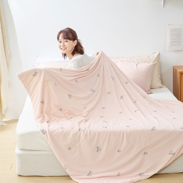 【DUYAN 竹漾】Cool-Fi 極涼 膠原蛋白抗菌涼被/杏桃茸兔