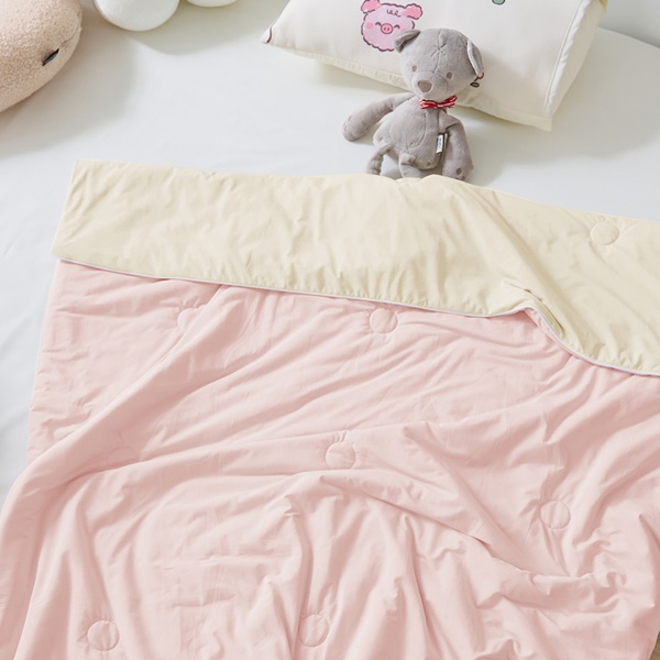 【DUYAN 竹漾】Cool-Fi 極涼 膠原蛋白抗菌兒童涼被/粉荔沁檸