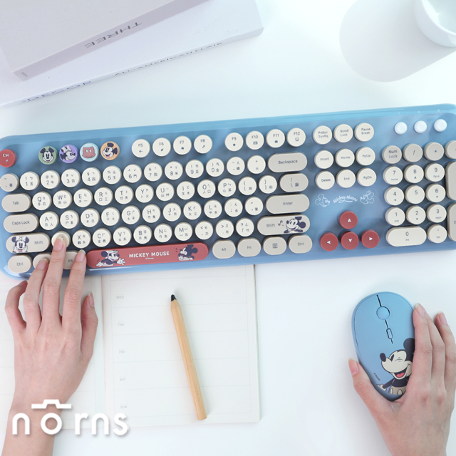 迪士尼無線鍵盤滑鼠組-米奇